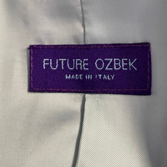 FUTURE OZBEK Size 4 Navy Polyamide Blend Single Breasted Blazer Mini Skirt Set - Picture 7 of 12